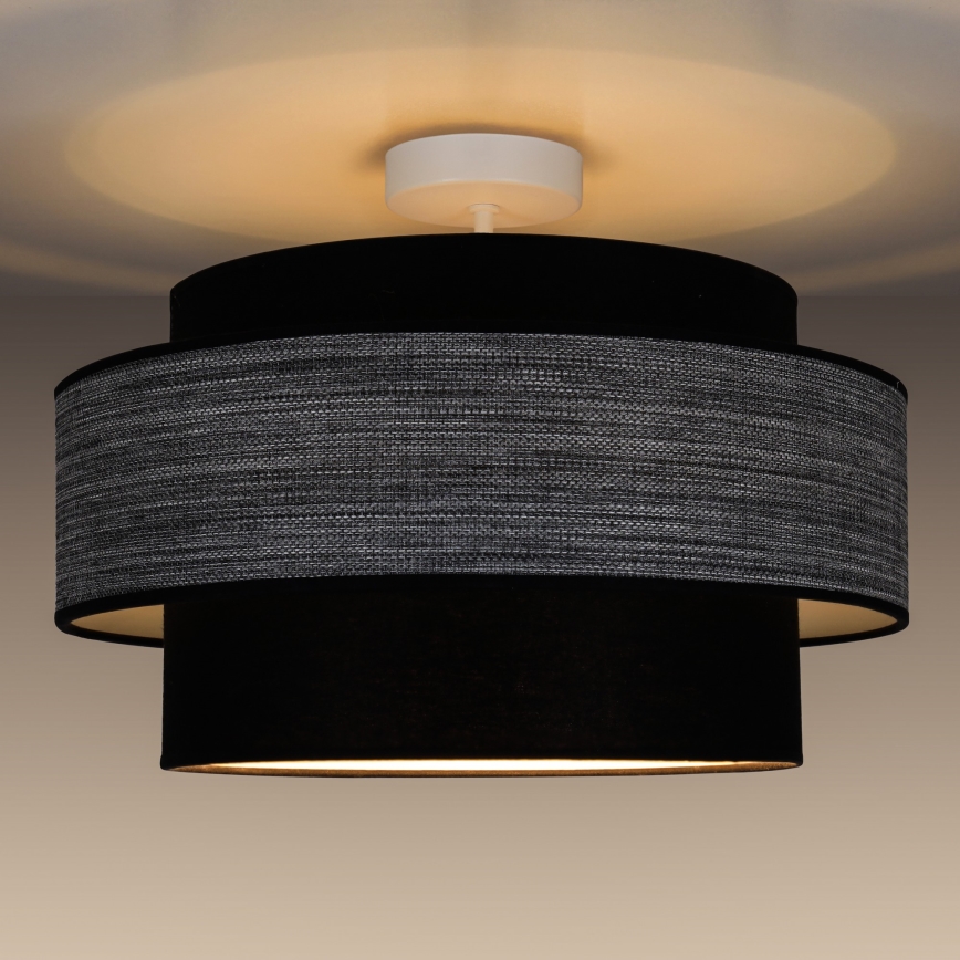 Lámpara de techo GRACE 1xE27/60W/230V negro/gris