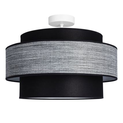 Lámpara de techo GRACE 1xE27/60W/230V negro/gris