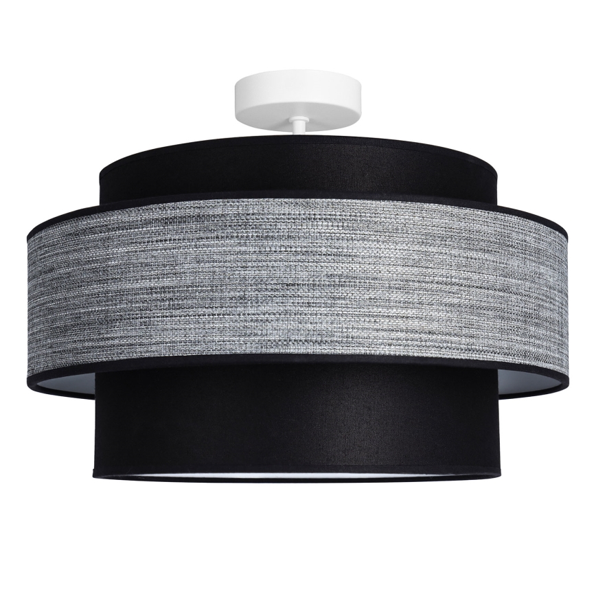 Lámpara de techo GRACE 1xE27/60W/230V negro/gris