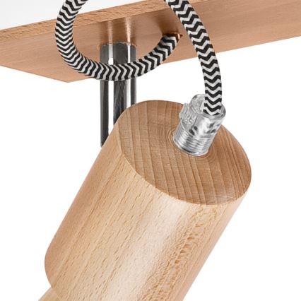 Lámpara de techo GUSTAVO 2xE27/60W/230V haya