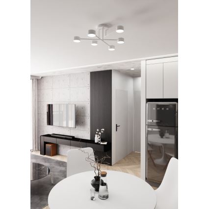 Lámpara de techo HALO 6xGX53/8W/230V blanco