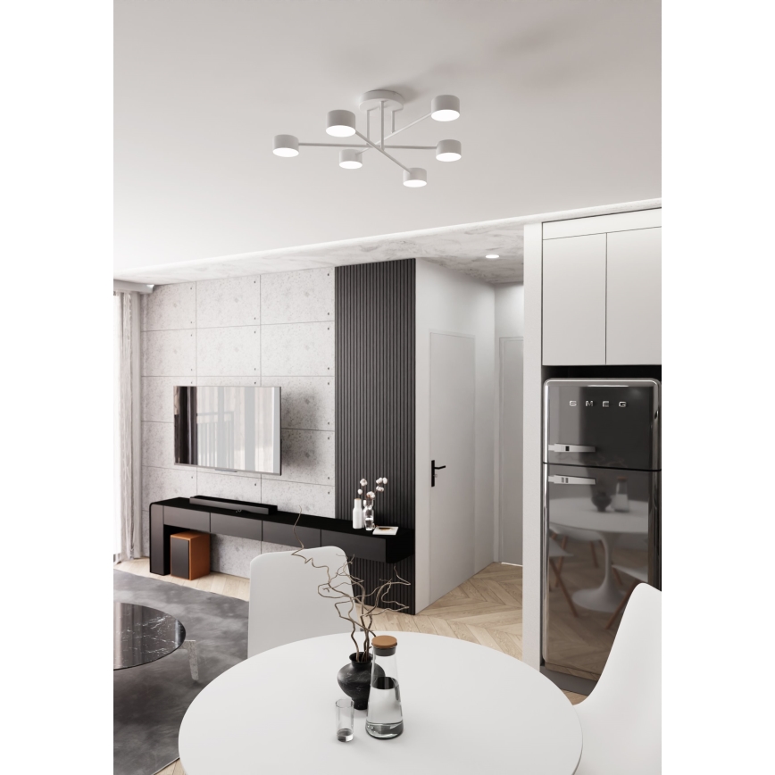 Lámpara de techo HALO 6xGX53/8W/230V blanco