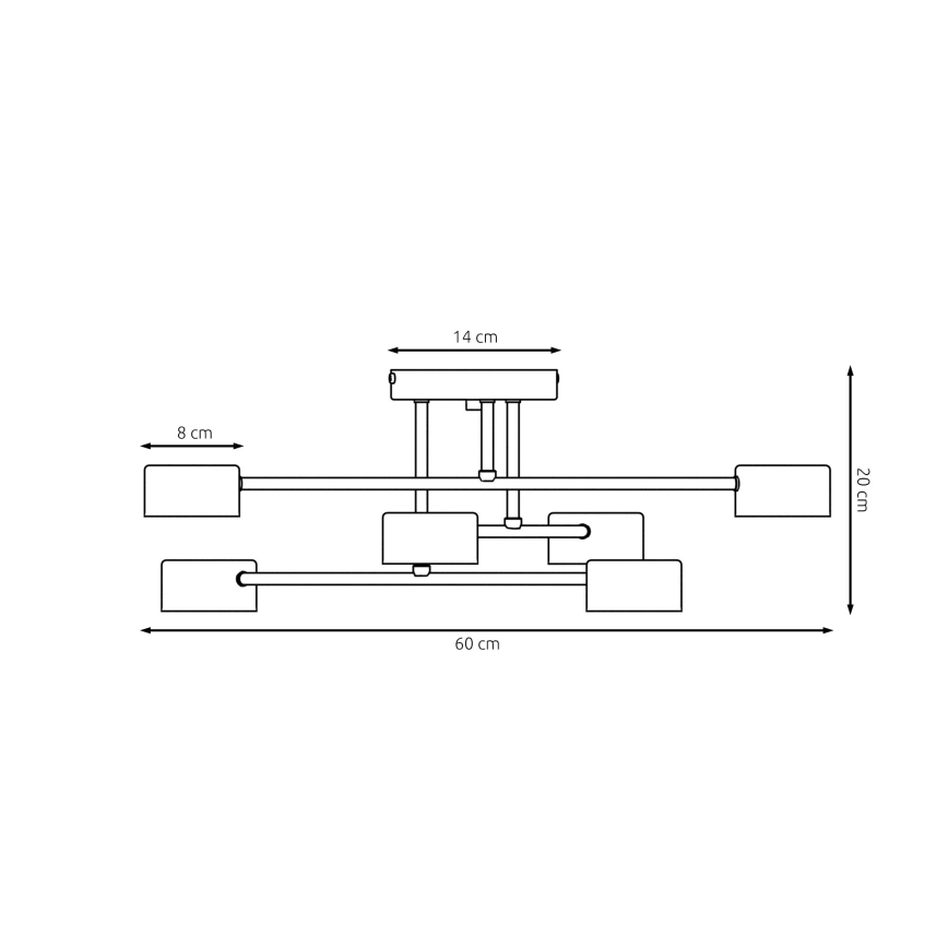 Lámpara de techo HALO 6xGX53/8W/230V blanco