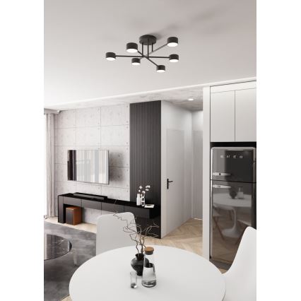 Lámpara de techo HALO 6xGX53/8W/230V negro