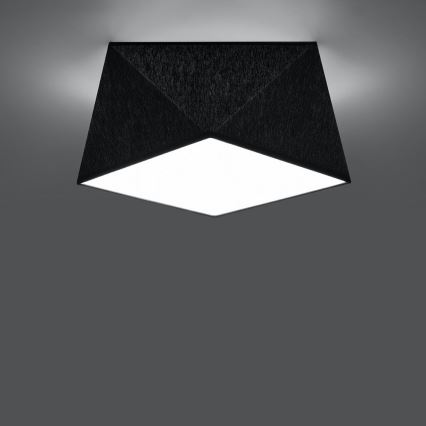 Lámpara de techo HEXA 1xE27/60W/230V negro