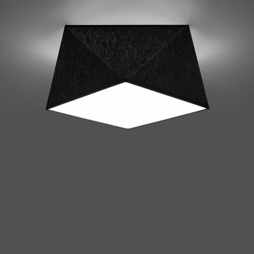 Lámpara de techo HEXA 1xE27/60W/230V negro