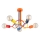 Lámpara de techo infantil WINGO 5xE27/15W/230V colorido