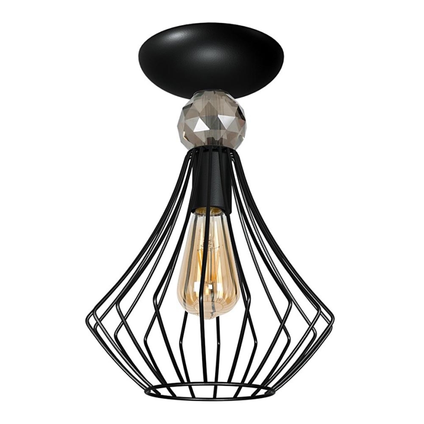 Lámpara de techo JEWEL 1xE27/60W/230V negro
