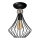 Lámpara de techo JEWEL 1xE27/60W/230V negro