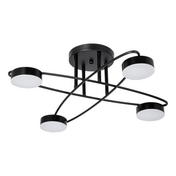 Lámpara de techo LED 4xLED/7W/230V negro