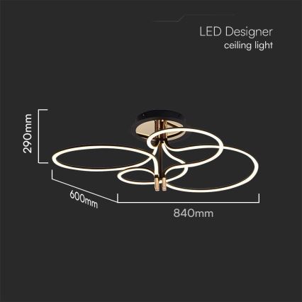 Lámpara de techo LED LED/36W/230V 3000K