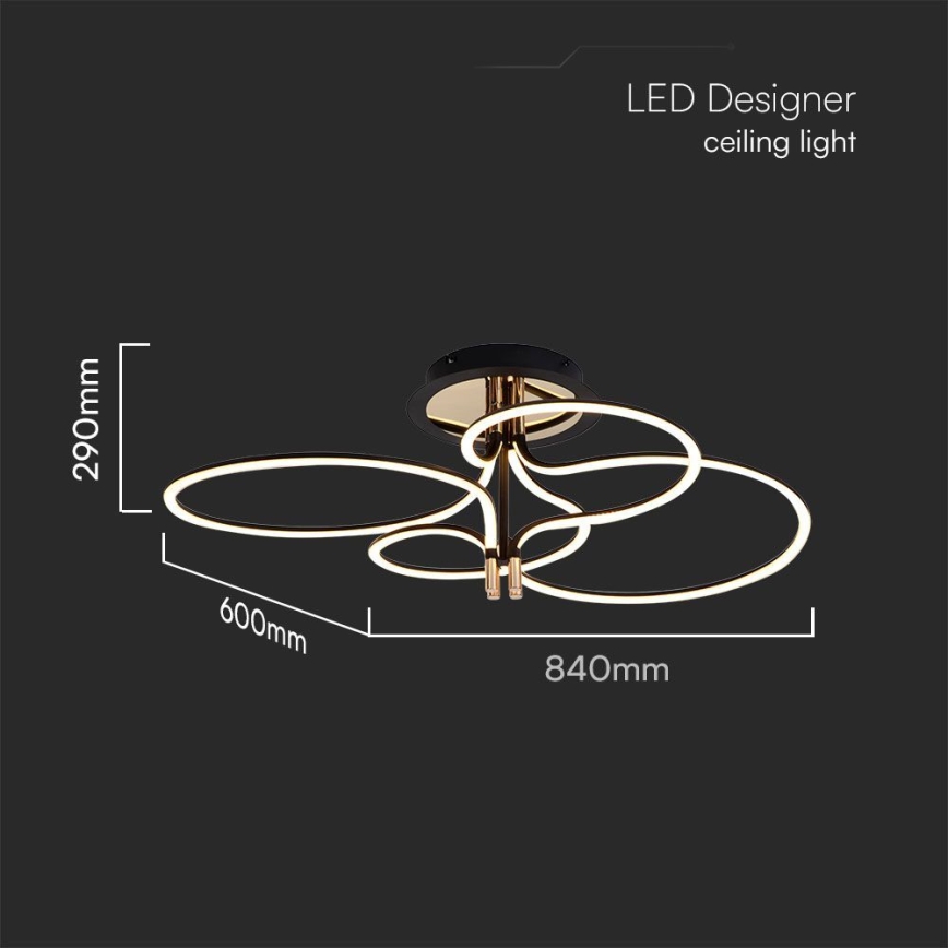 Lámpara de techo LED LED/36W/230V 3000K