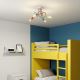 Lámpara de techo LED para niños OXFORD 4xE27/10W/230V