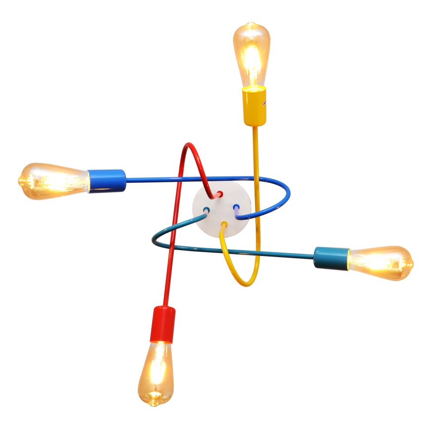 Lámpara de techo LED para niños OXFORD 4xE27/10W/230V