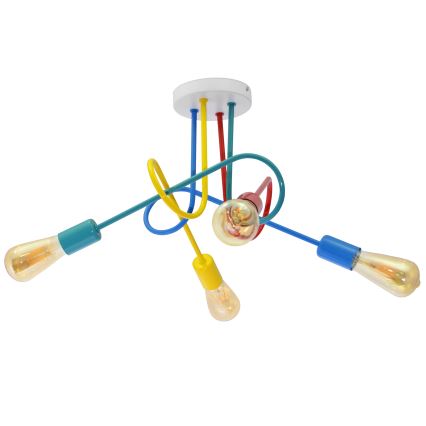 Lámpara de techo LED para niños OXFORD 4xE27/10W/230V