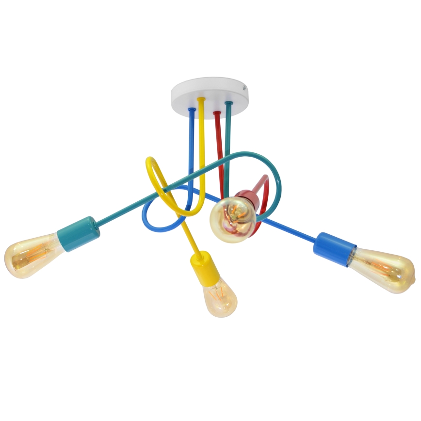Lámpara de techo LED para niños OXFORD 4xE27/10W/230V