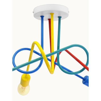 Lámpara de techo LED para niños OXFORD 4xE27/10W/230V