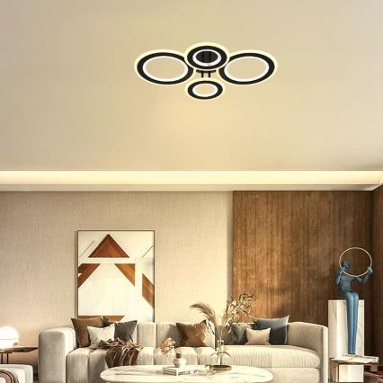Lámpara de techo LED regulable LED/100W/230V 3000-6500K + control remoto