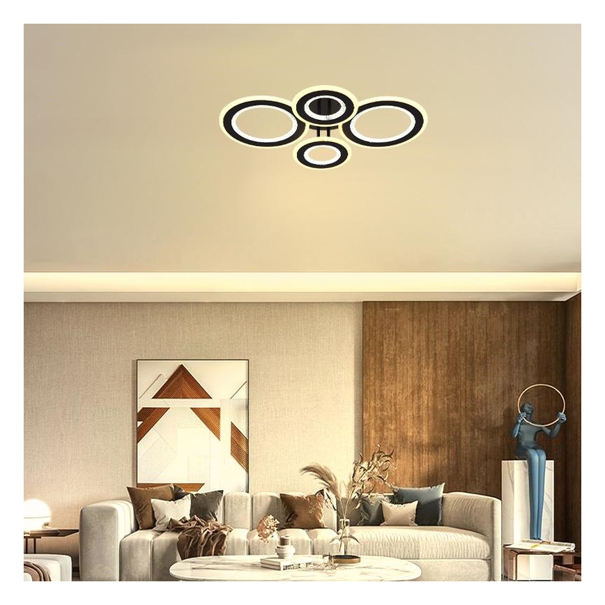 Lámpara de techo LED regulable LED/100W/230V 3000-6500K + control remoto