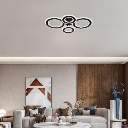 Lámpara de techo LED regulable LED/100W/230V 3000-6500K + control remoto