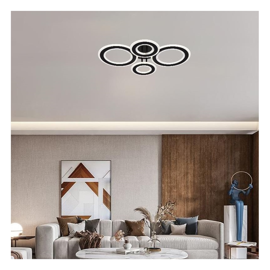 Lámpara de techo LED regulable LED/100W/230V 3000-6500K + control remoto