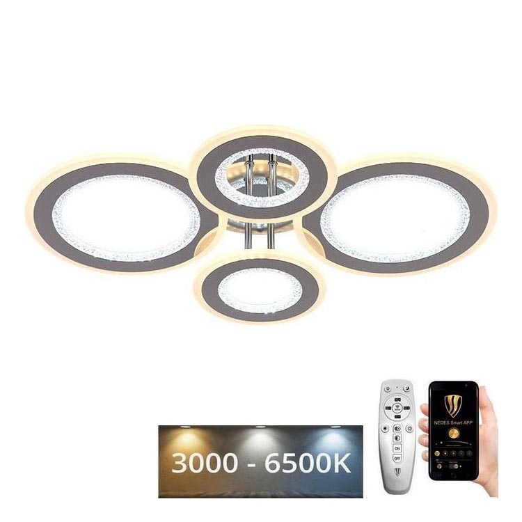Lámpara de techo LED regulable LED/100W/230V 3000-6500K + control remoto