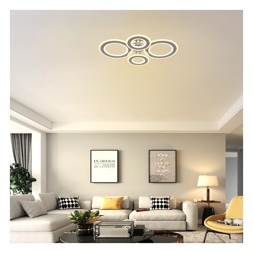 Lámpara de techo LED regulable LED/100W/230V 3000-6500K + control remoto