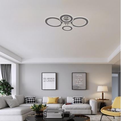 Lámpara de techo LED regulable LED/100W/230V 3000-6500K + control remoto