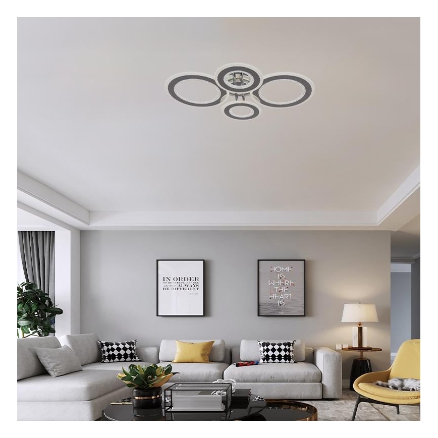 Lámpara de techo LED regulable LED/100W/230V 3000-6500K + control remoto