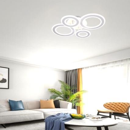Lámpara de techo LED regulable LED/100W/230V 3000-6500K + control remoto