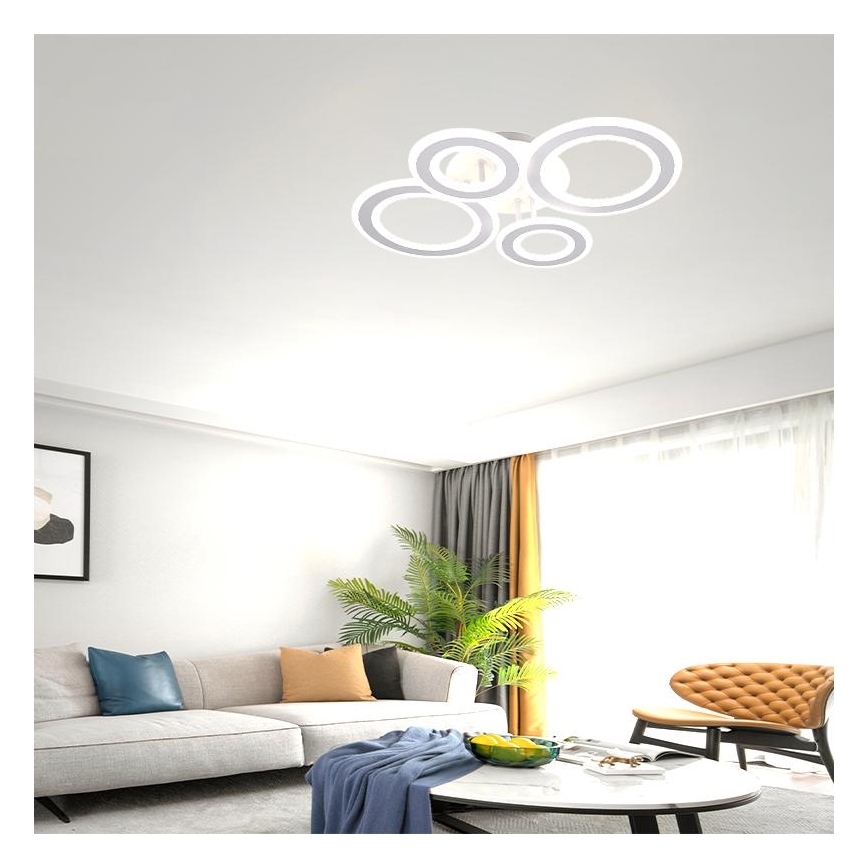 Lámpara de techo LED regulable LED/100W/230V 3000-6500K + control remoto