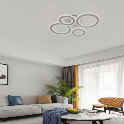 Lámpara de techo LED regulable LED/100W/230V 3000-6500K + control remoto