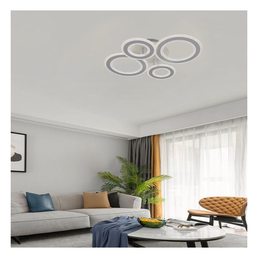 Lámpara de techo LED regulable LED/100W/230V 3000-6500K + control remoto