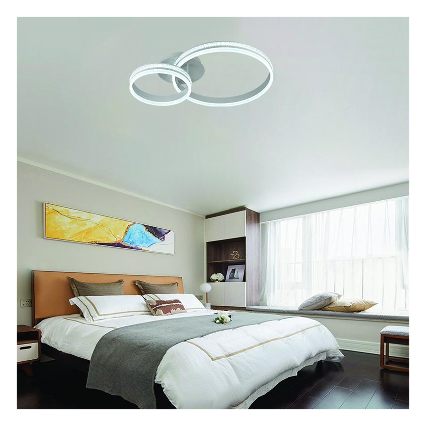 Lámpara de techo LED regulable LED/110W/230V 3000-6500K + control remoto