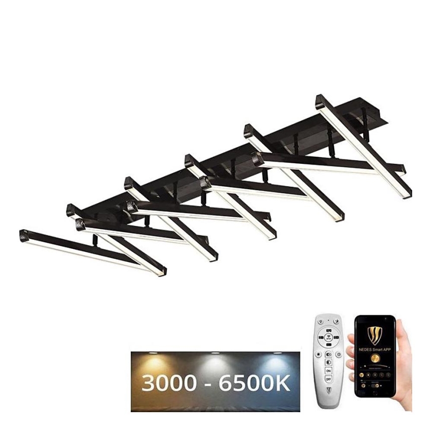 Lámpara de techo LED regulable LED/125W/230V 3000-6500K + control remoto
