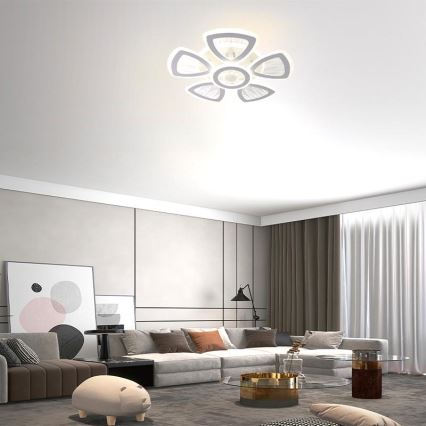 Lámpara de techo LED regulable LED/145W/230V 3000-6500K + control remoto