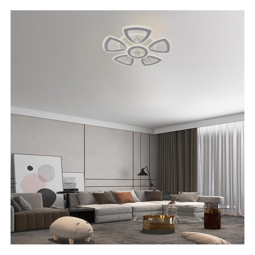 Lámpara de techo LED regulable LED/145W/230V 3000-6500K + control remoto