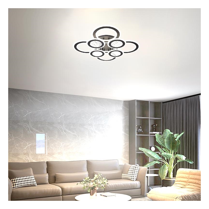 Lámpara de techo LED regulable LED/200W/230V 3000-6500K + control remoto