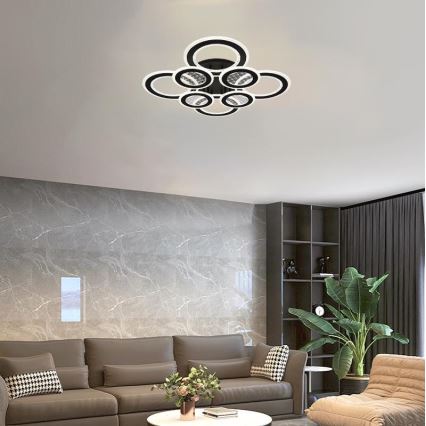 Lámpara de techo LED regulable LED/200W/230V 3000-6500K + control remoto