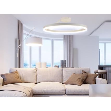 Lámpara de techo LED regulable LED/40W/230V 3000-6500K blanco + control remoto