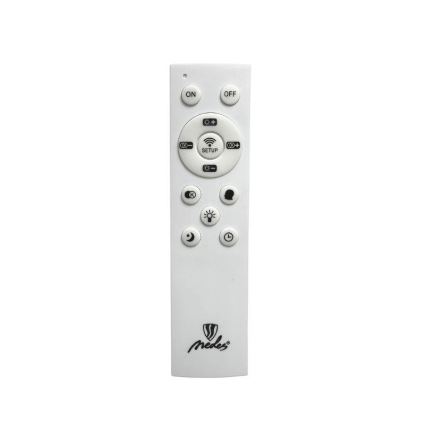 Lámpara de techo LED regulable LED/40W/230V 3000-6500K cromo mate + control remoto
