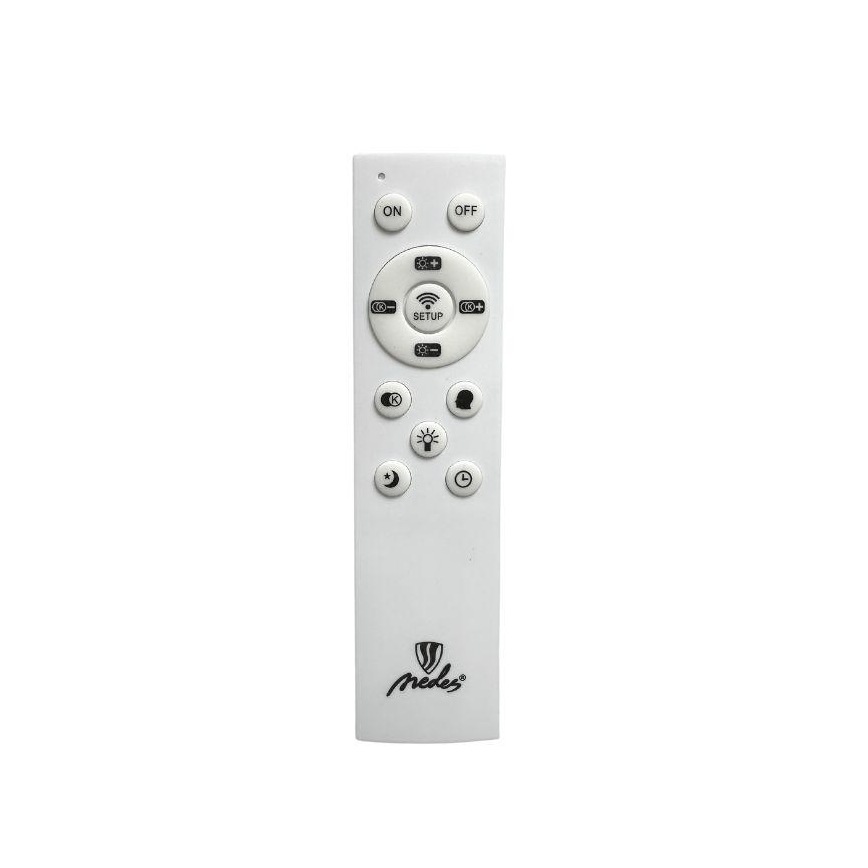 Lámpara de techo LED regulable LED/40W/230V 3000-6500K cromo mate + control remoto