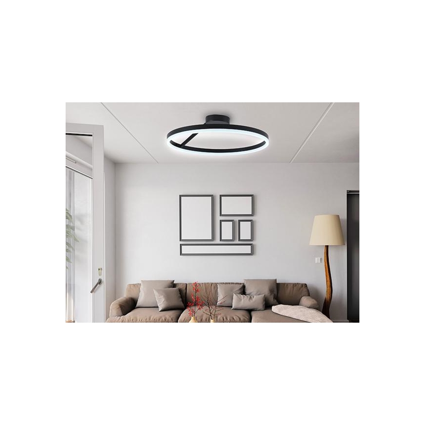 Lámpara de techo LED regulable LED/40W/230V 3000-6500K negro + control remoto