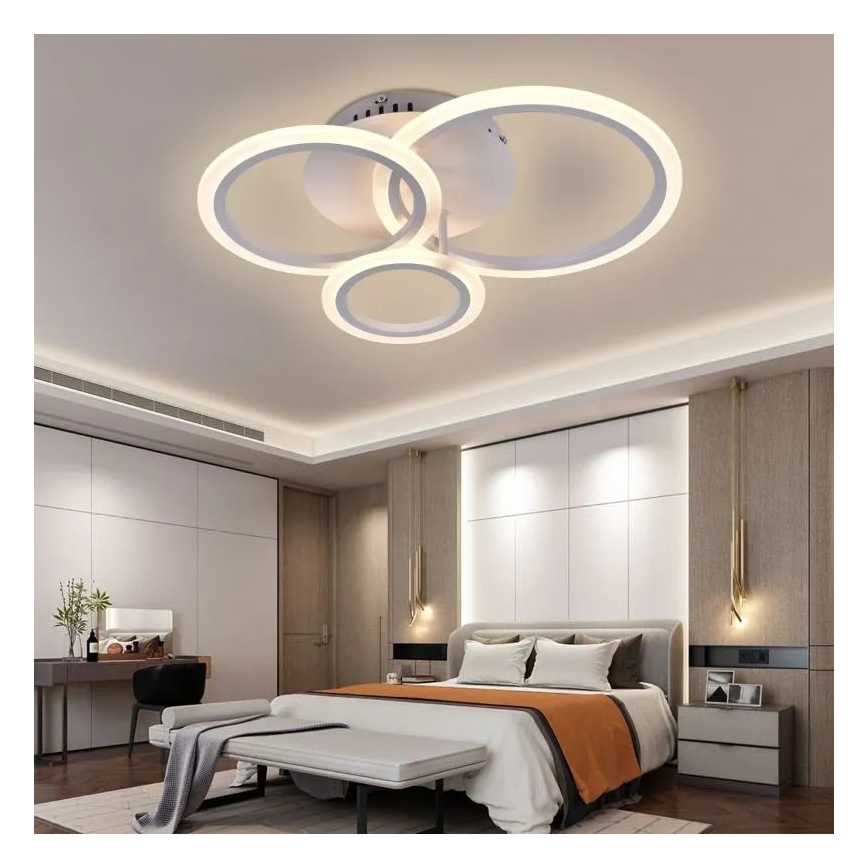 Lámpara de techo LED regulable LED/40W/230V 3000-6500K blanco + control remoto