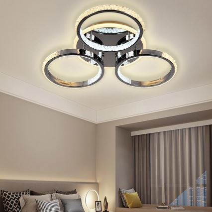 Lámpara de techo LED regulable LED/60W/230V 3000-6500K + control remoto