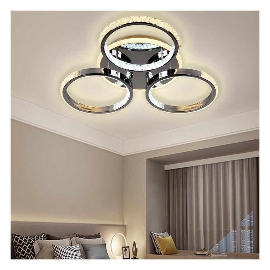Lámpara de techo LED regulable LED/60W/230V 3000-6500K + control remoto