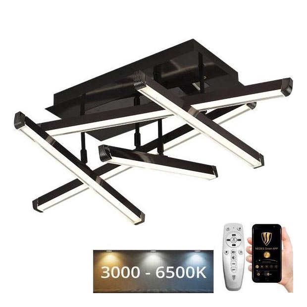 Lámpara de techo LED regulable LED/60W/230V 3000-6500K + control remoto