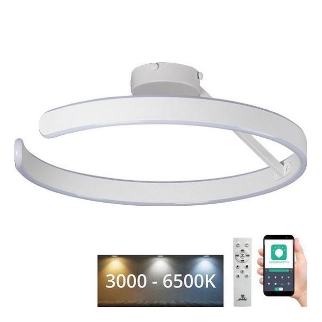Lámpara de techo LED regulable LED/72W/230V 3000-6500K blanco + control remoto