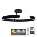 Lámpara de techo LED regulable LED/72W/230V 3000-6500K negro + control remoto