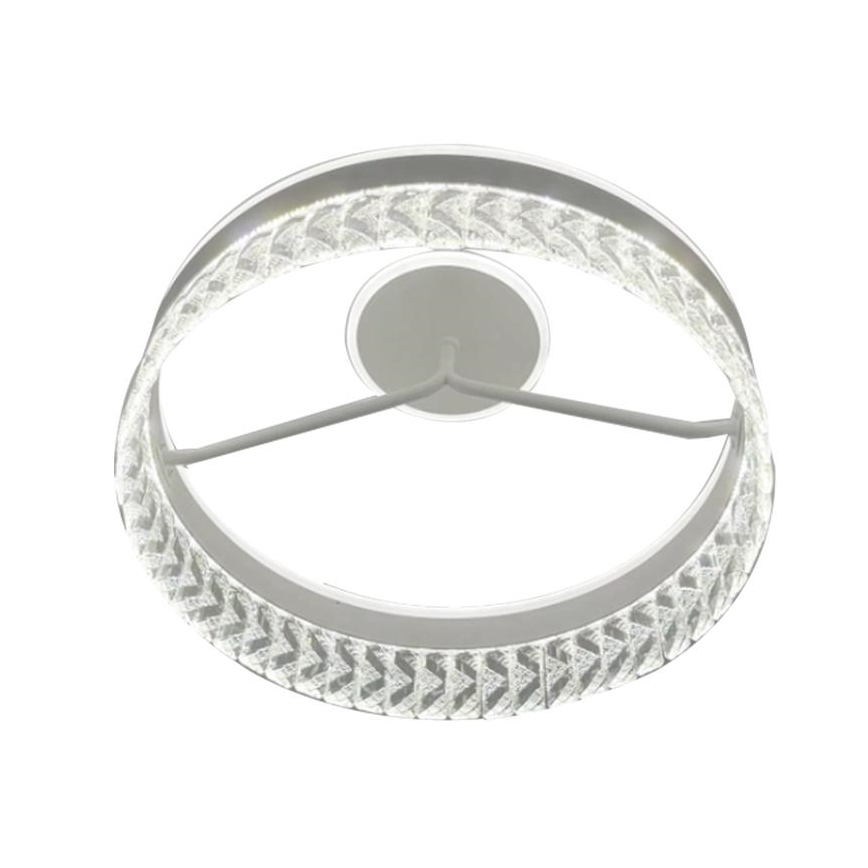 Lámpara de araña de cristal LED de superficie regulable LED/75W/230V 3000-6500K blanco + control remoto